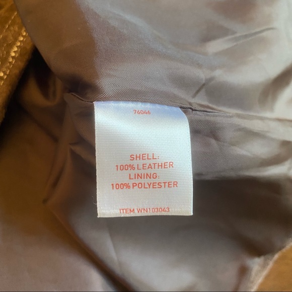 Nordstrom Leather Embroidered Blazer Brown Medium - Picture 8 of 10